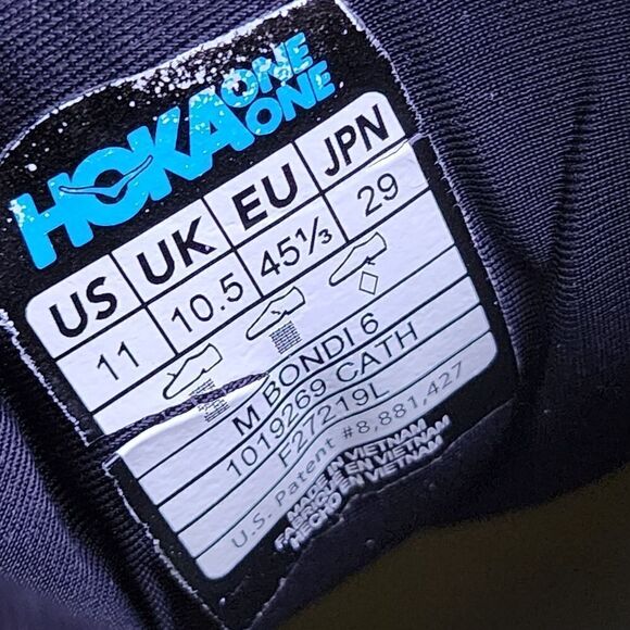 HOKA BONDI 6 - Mens Sneakers - SIZE 11 - Picture 11 of 11